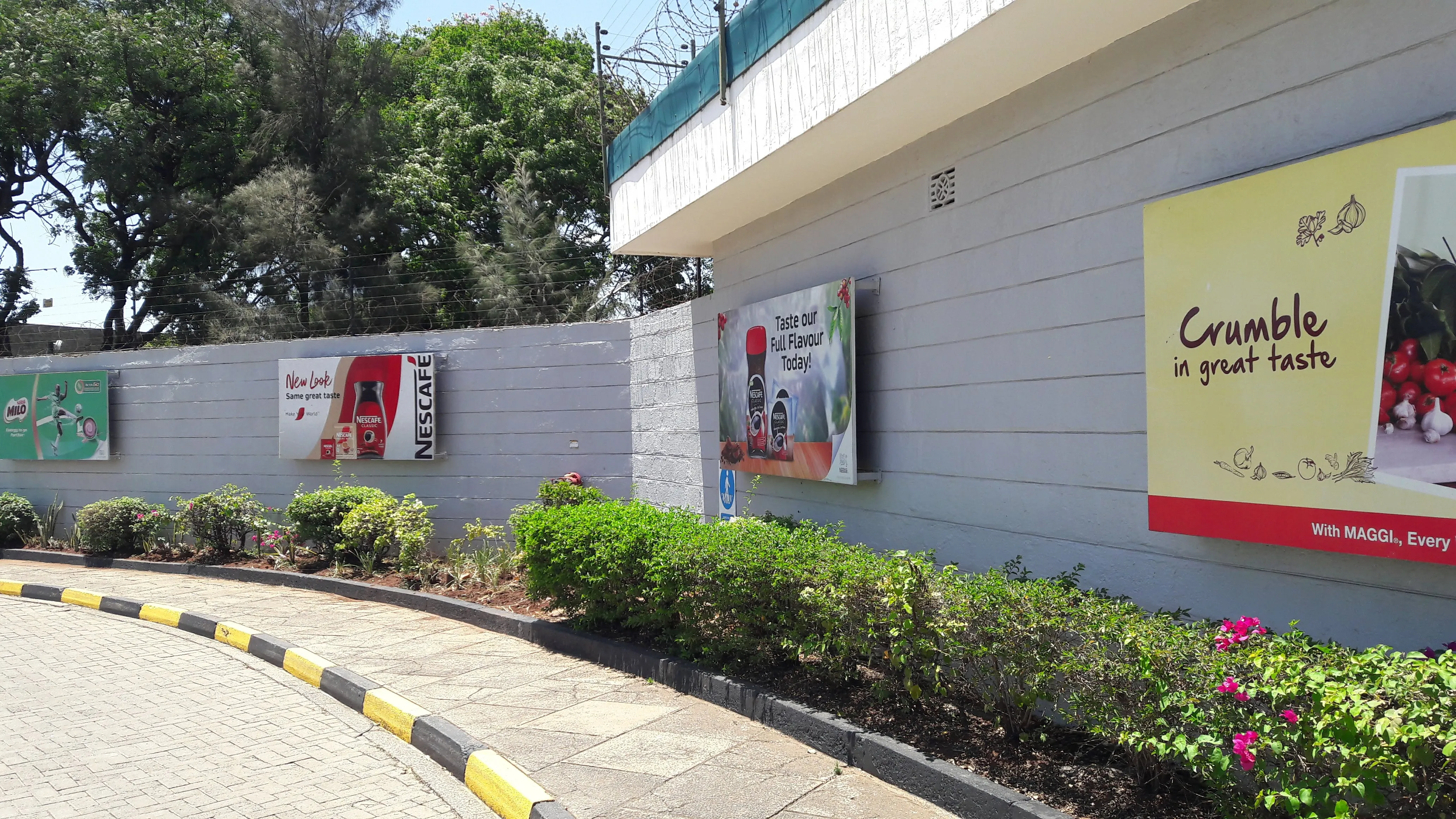 Nestle Site Perimeter Branding