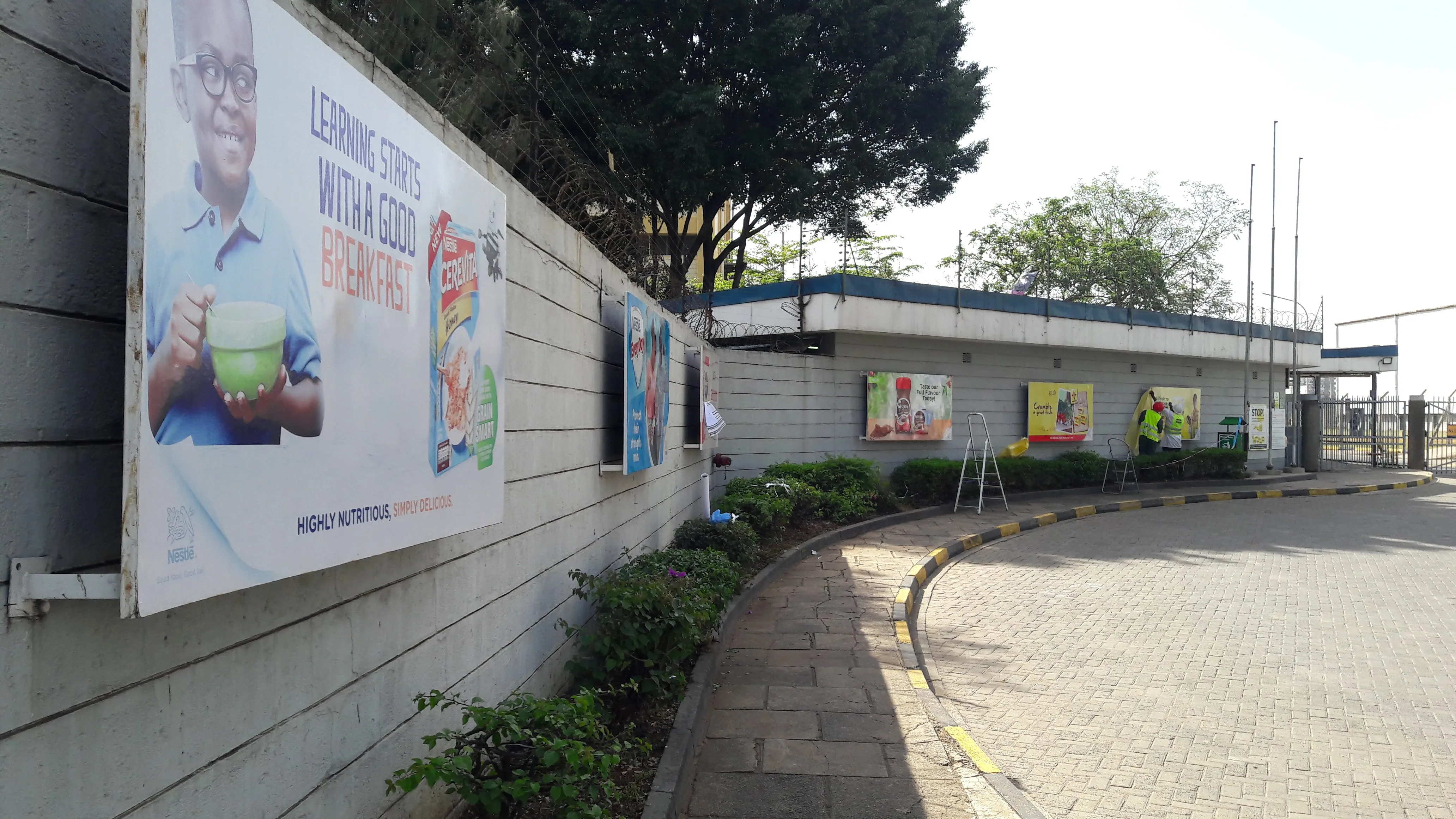 Nestle Outdoor Site Branding
